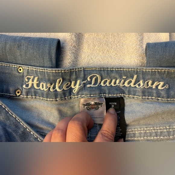 Harley-Davidson Women's Blue Jeans - Picture 12 of 14